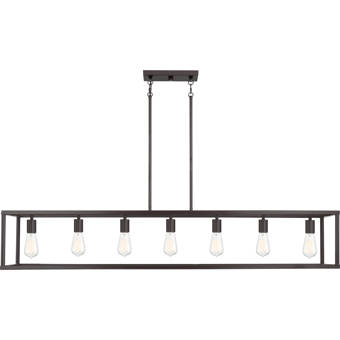 Red Barrel Studio Bilski 6 Light Kitchen Island Linear Pendant Reviews Wayfair