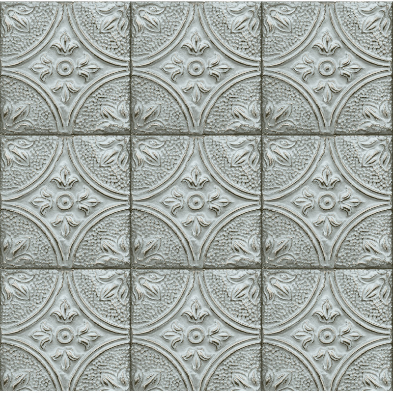 One Allium Way Seamus Tin Ceiling 33 L X 20 5 W Wallpaper Roll