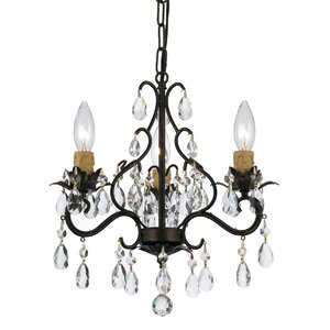 Clifton 3-Light Crystal Chandelier