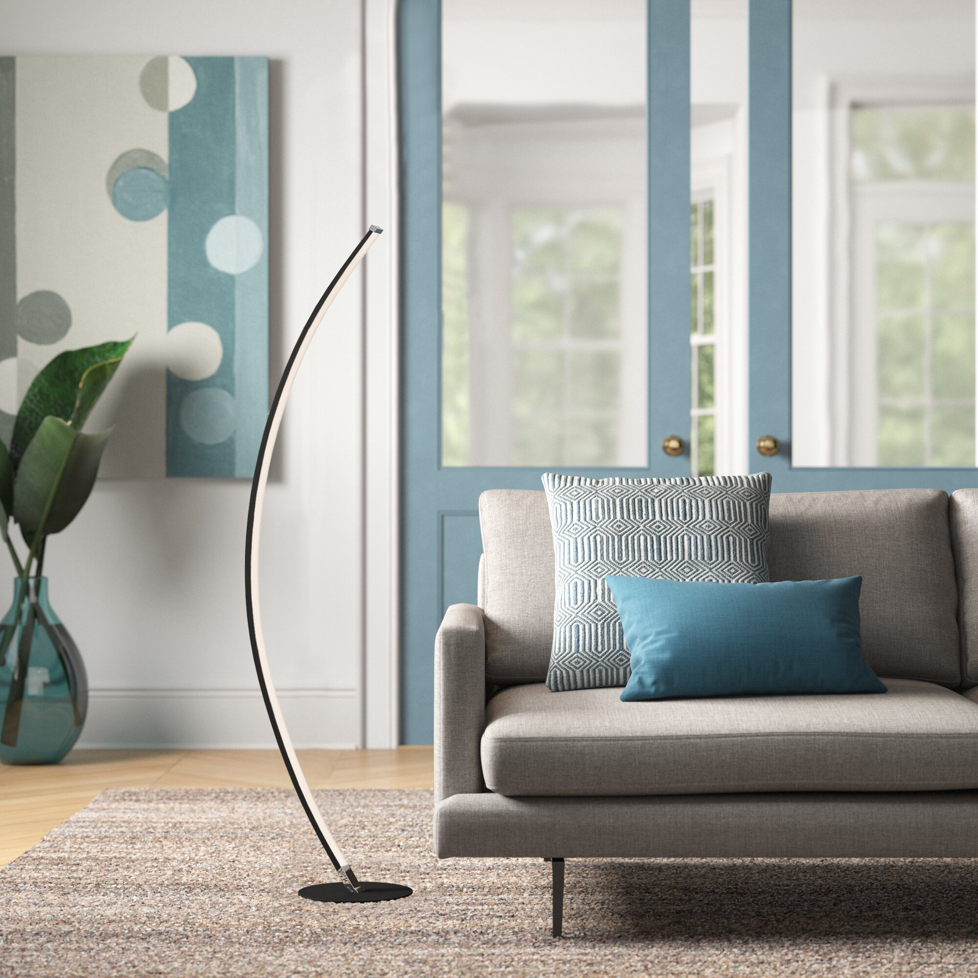 Wade Logan® Rylan 52" LED Arc Floor Lamp & Reviews | Wayfair