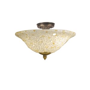 Mosaic 3-Light Semi Flush Mount