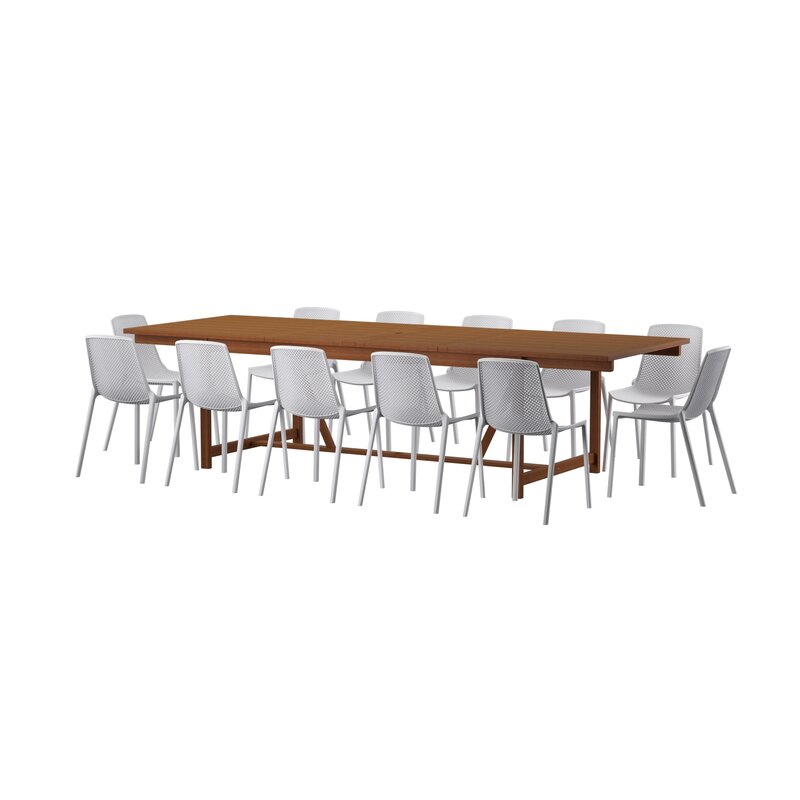 Mercury Row Claudio 13 Piece Dining Set Wayfair