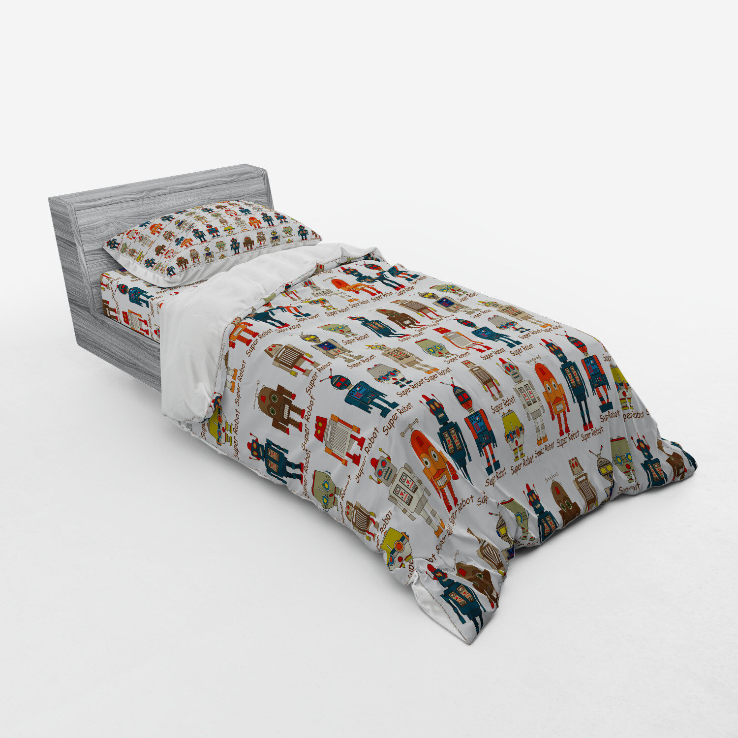 East Urban Home Robot Duvet Cover Set Wayfair