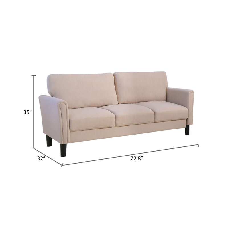 Three Posts Colyt 72 8 Flared Arms Sofa Reviews Wayfair