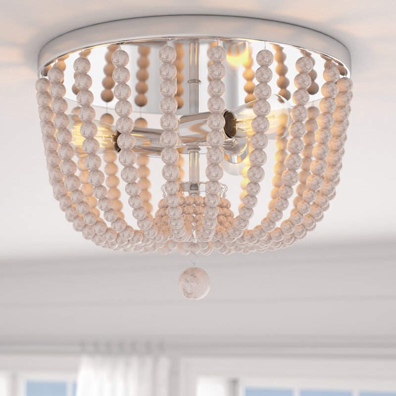 Beachcrest Home Tilden 3-Light 40.1cm Flush Mount & Reviews | Wayfair.co.uk