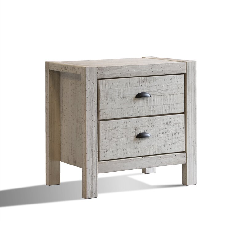 Bobbi 2 Drawer Solid Wood Nightstand Reviews Joss Main