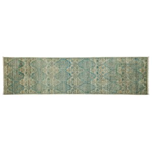 Eclectic Hand-Knotted Blue Area Rug