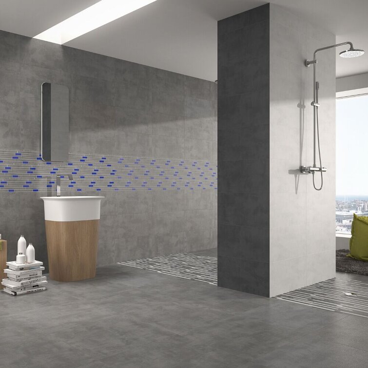 Studio 12" x 24" Porcelain Concrete Look Wall & Floor Tile