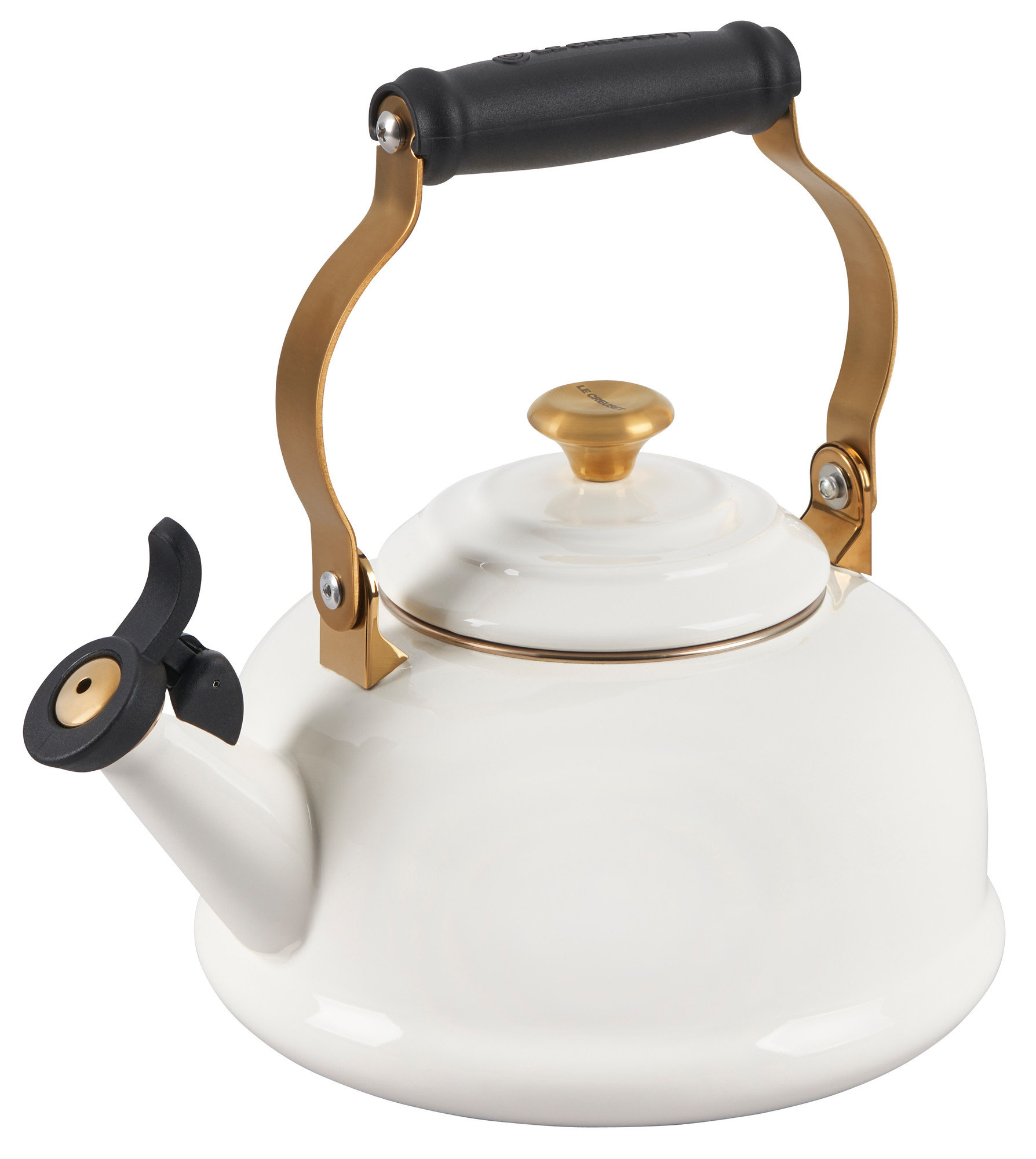 enamel on steel tea kettle