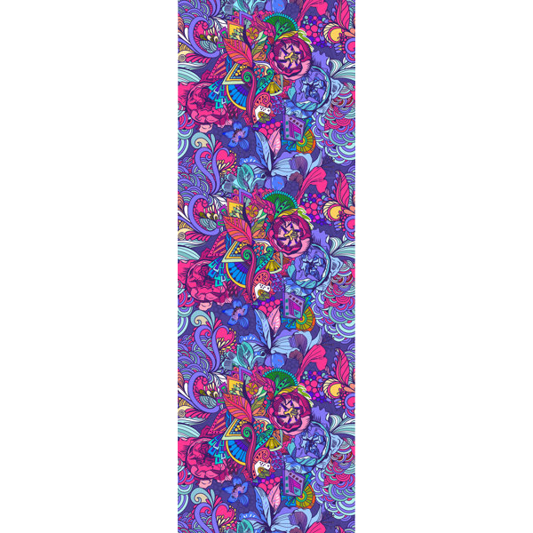 Bungalow Rose Molimo Removable Abstract Flowers Bright Colors 4 17