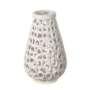Ayushi Cut Out Ceramic Vase