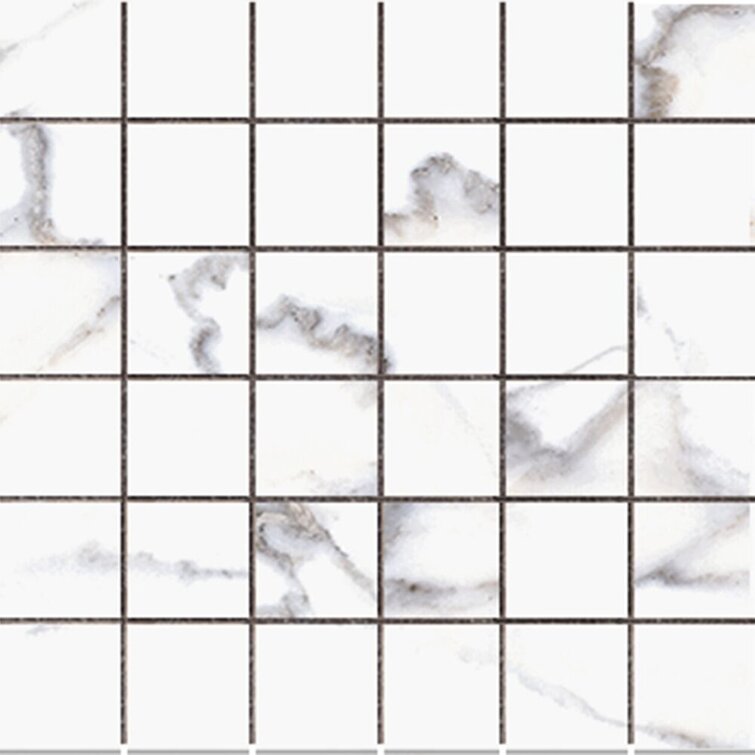 The Tile Life Albuquerqua 12" X 12" Porcelain Grid Mosaic Tile Sheet