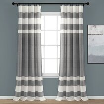42 x 84 Arden Loft Mindwork 100% Cotton Window Curtain Panel Gray 