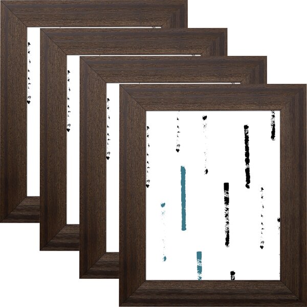 Driftwood Effect Flat Picture Photo Frame Poster Frame With Bespoke Mount Walnut 