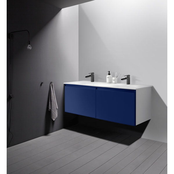 Wrought Studio Zayden 48" WallMounted Double Bathroom Vanity Set Wayfair