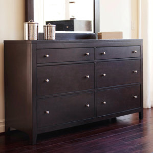 Oneill 6 Drawer Dresser with Mirror by..