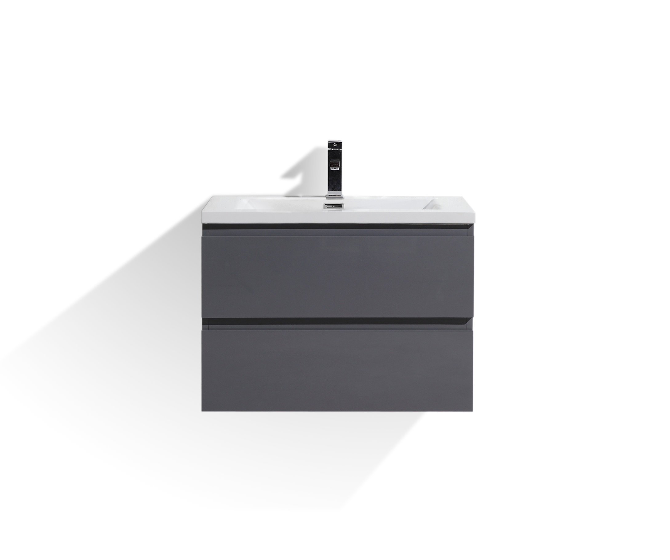 Ebern Designs 30" Wall Mounted Single Bathroom Vanity Base Only & Reviews Wayfair