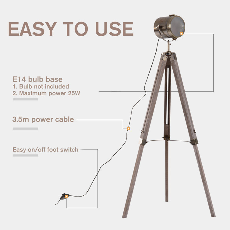 hiram 140cm tripod floor lamp