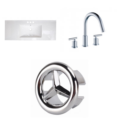 Ceramic 49 Single Bathroom Vanity Top American Imaginations