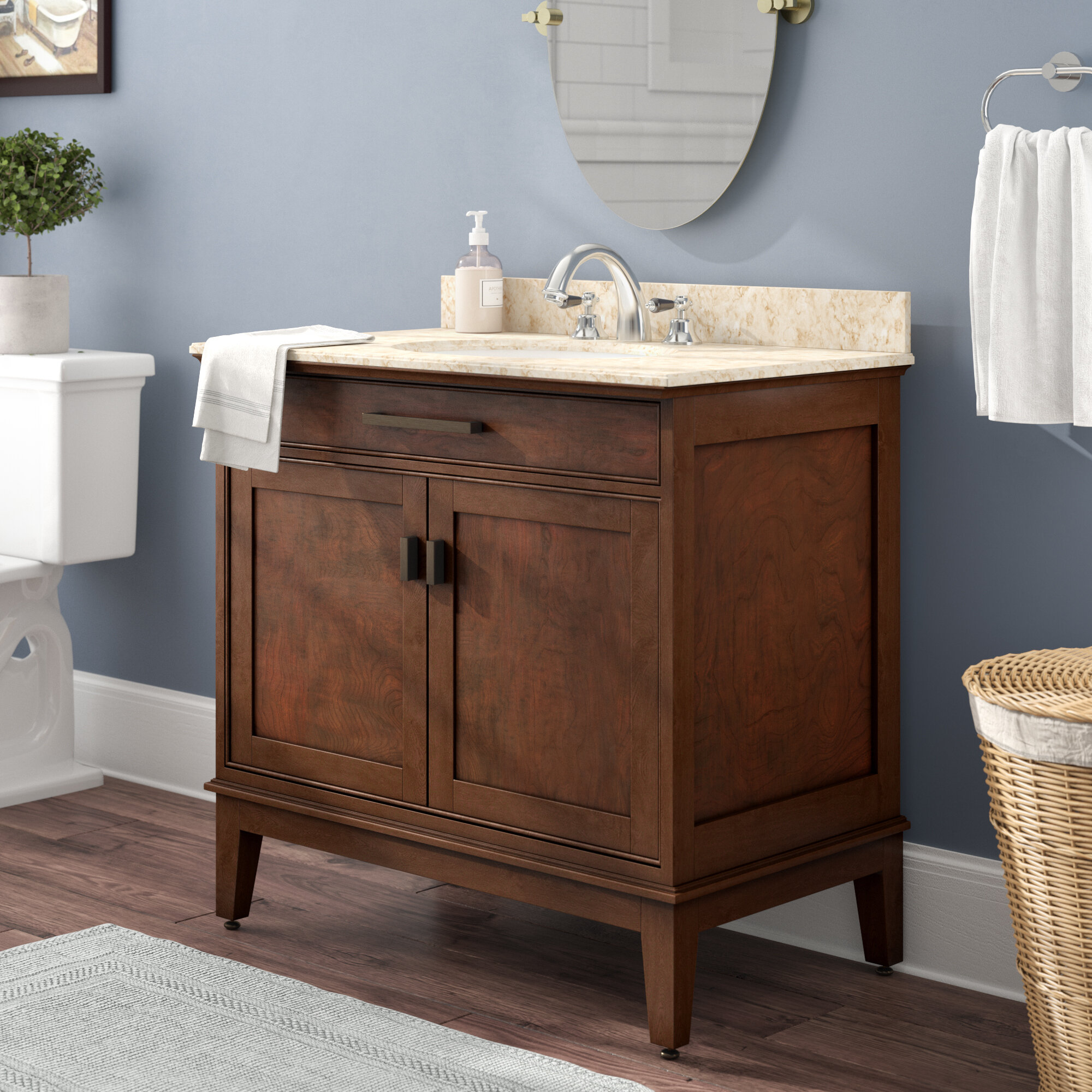 Red Barrel Studio Chesterville 37 Single Bathroom Vanity Set Reviews Wayfair