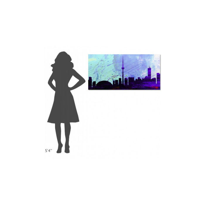 Naxart Toronto City Skyline Textual Art On Wrapped Canvas Wayfair