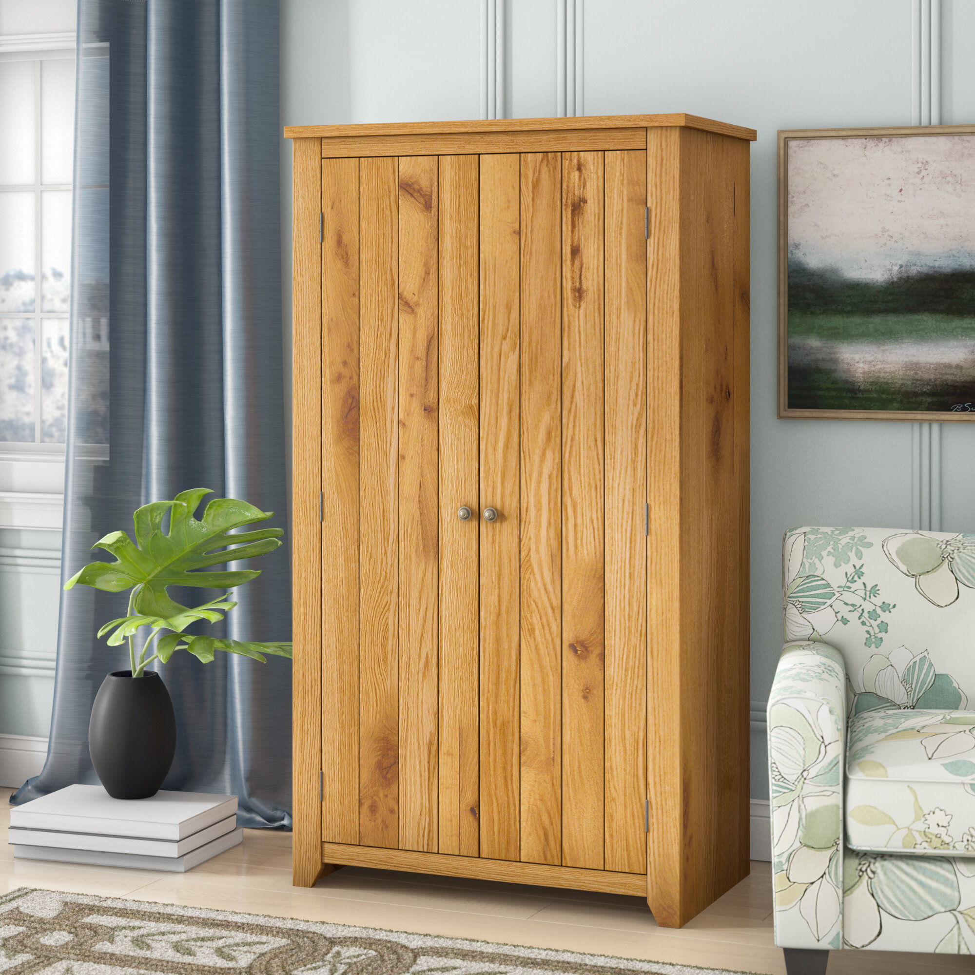 Three Posts Throop 2 Door Wardrobe Reviews Wayfair Co Uk