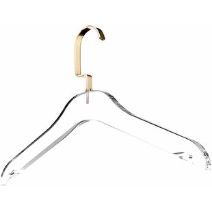 100 Retail Pants Skirt Clothes Hangers 10" 25 cm Plastic Snap Lock Metal Clip 