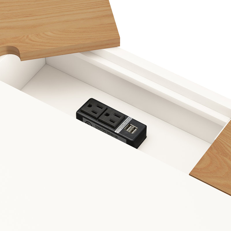 Mercury Row Chiesa Solid Wood Desk Reviews Wayfair