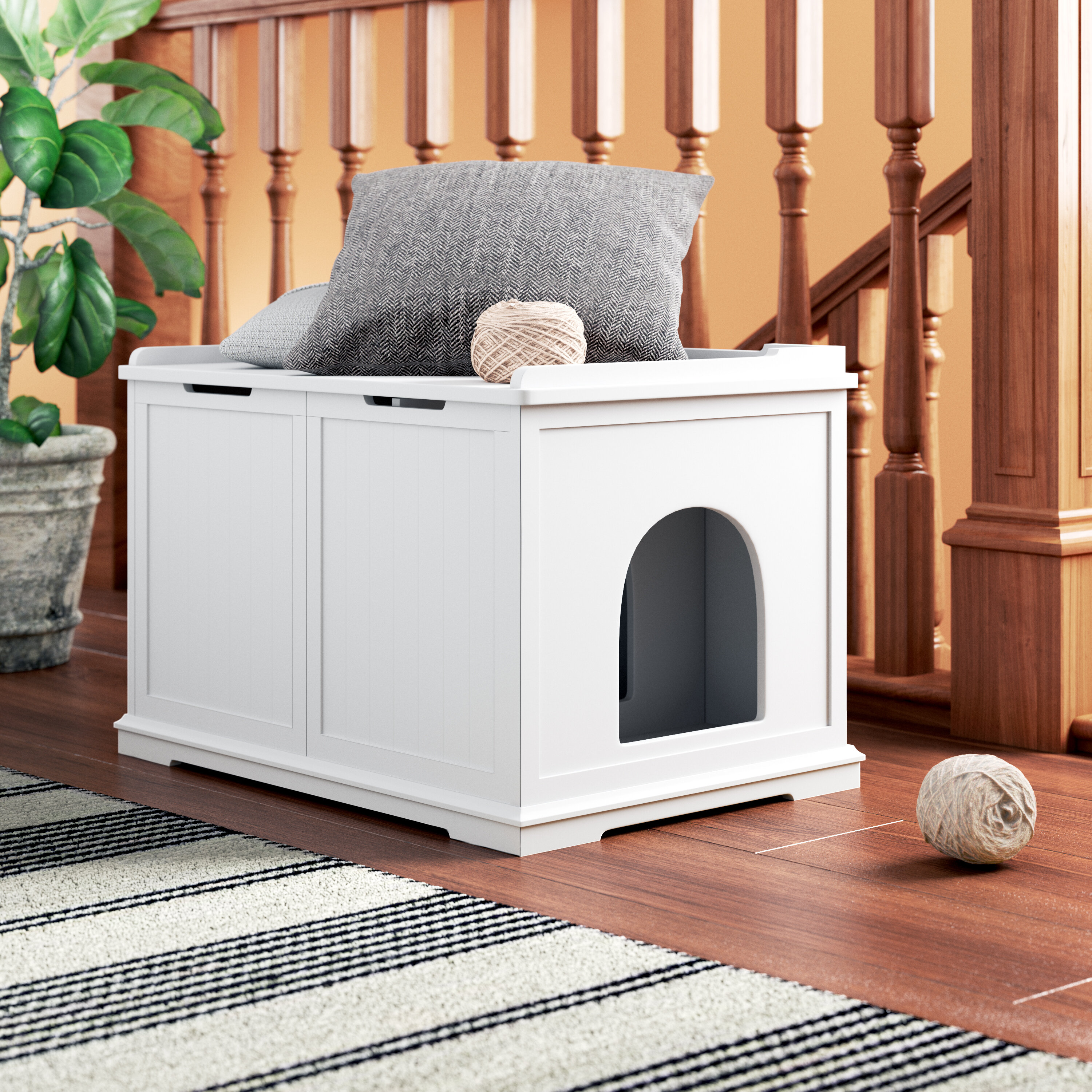 covered litter box furniture