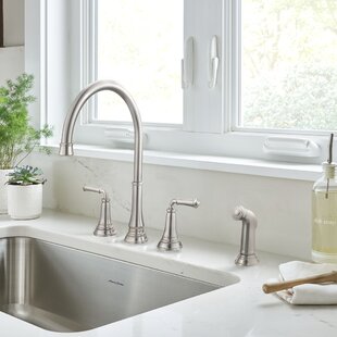 Delancey Double Handle Kitchen Faucet with Side Spray