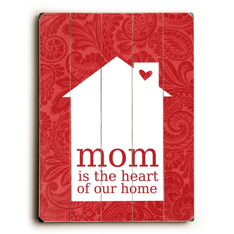 Mom Wall Decorations - Mom Is the Heart Wall Décor