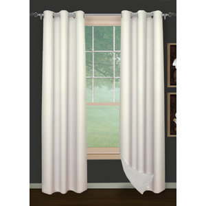 Arends Solid Blackout Grommet Curtain Panels (Set of 2)