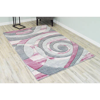 George Oliver Camas Geometric Shag Brown Beige Area Rug Wayfair