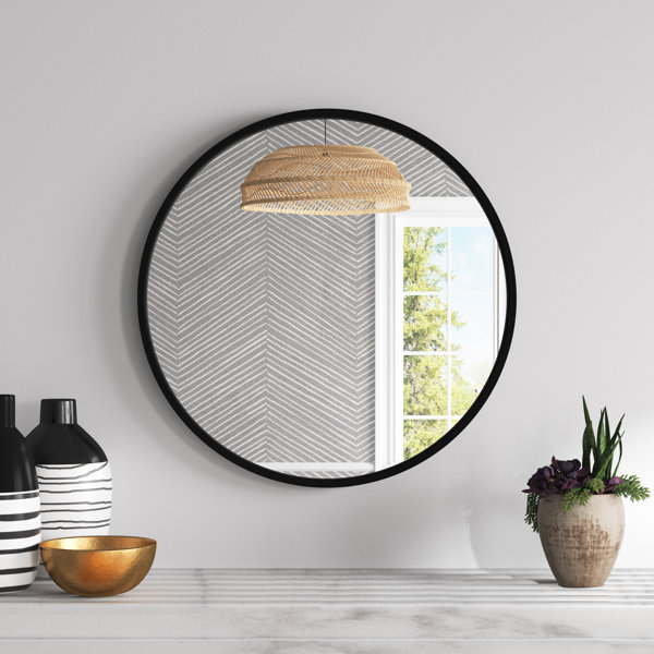 Willa Arlo Interiors Ostler Round Metal Wall Mirror & Reviews | Wayfair