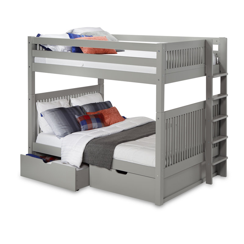 Harriet Bee Rabon Full Over Full Bunk Bed With Drawers Reviews