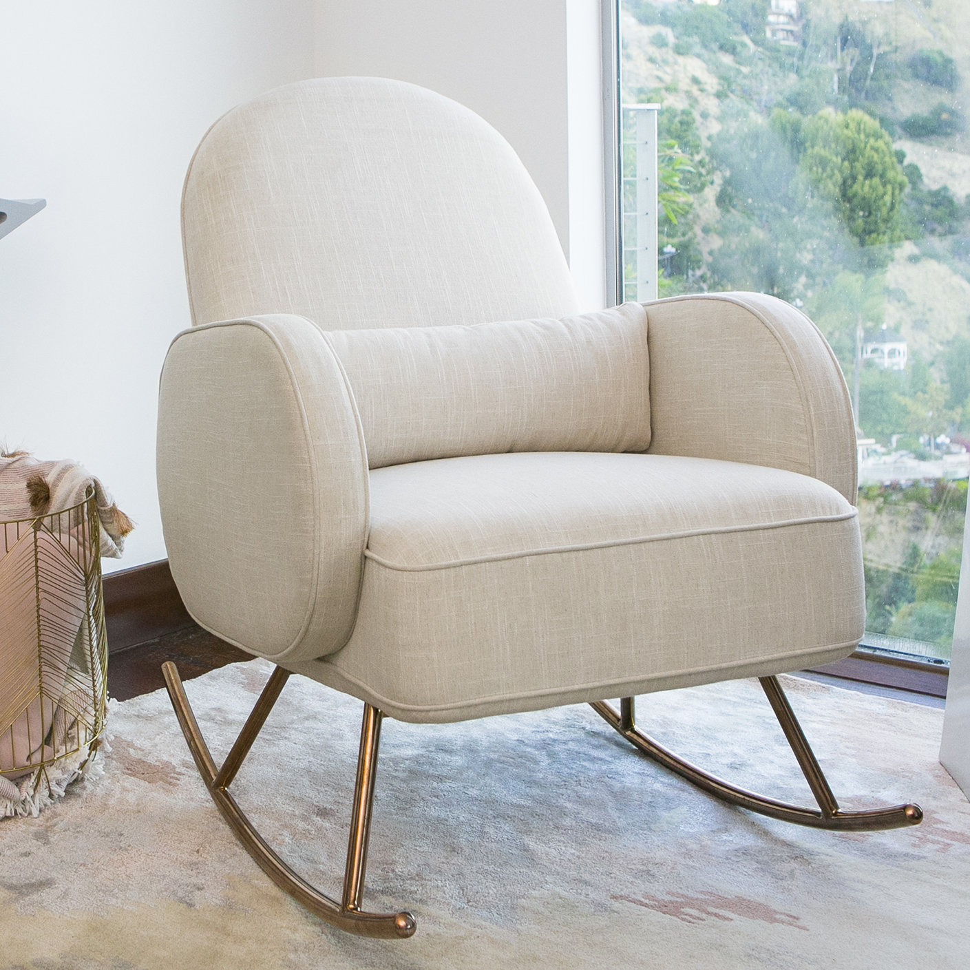 ivory nursery glider