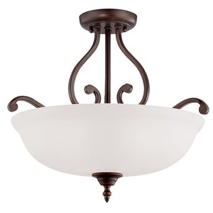 Courtney Lakes 3-Light Semi-Flush Mount