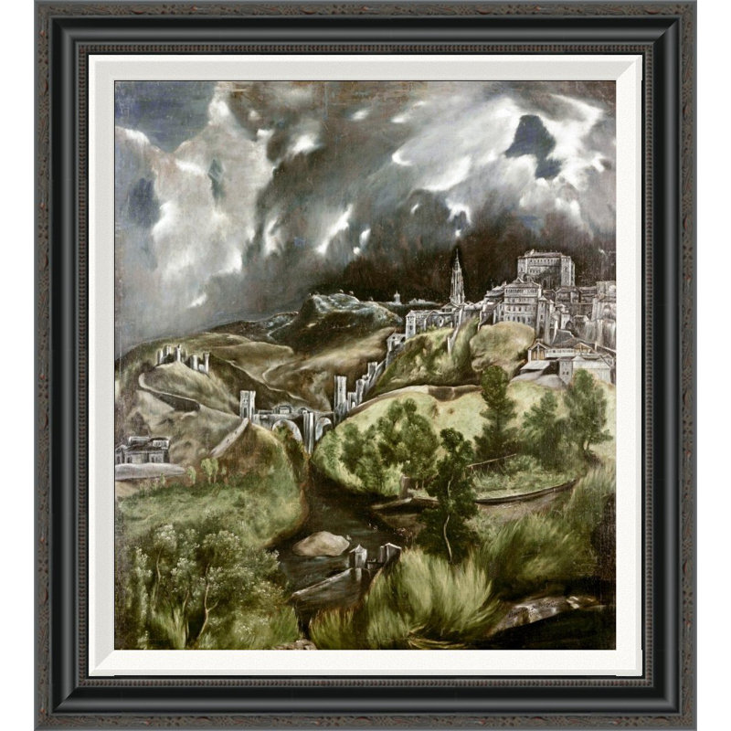 Global Gallery View Of Toledo By El Greco Framed Painting Print