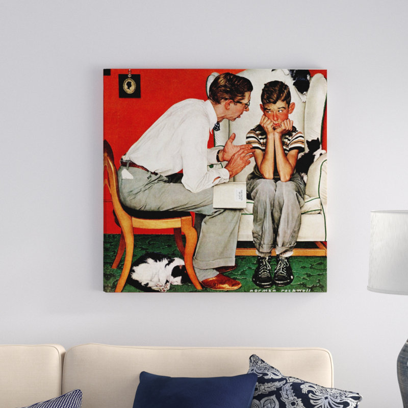 Vault W Artwork Facts Of Life By Norman Rockwell Painting Print