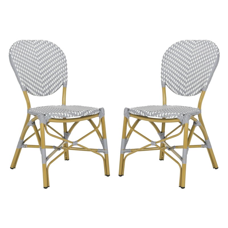 Lintgen French Stacking Patio Dining Chair