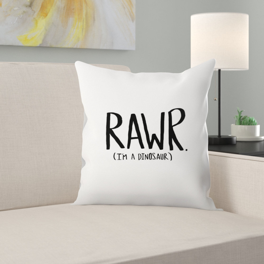 dinosaur accent pillow