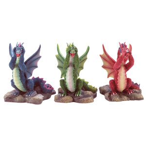 El Monte Comical Dragon Statue (Set of 3)