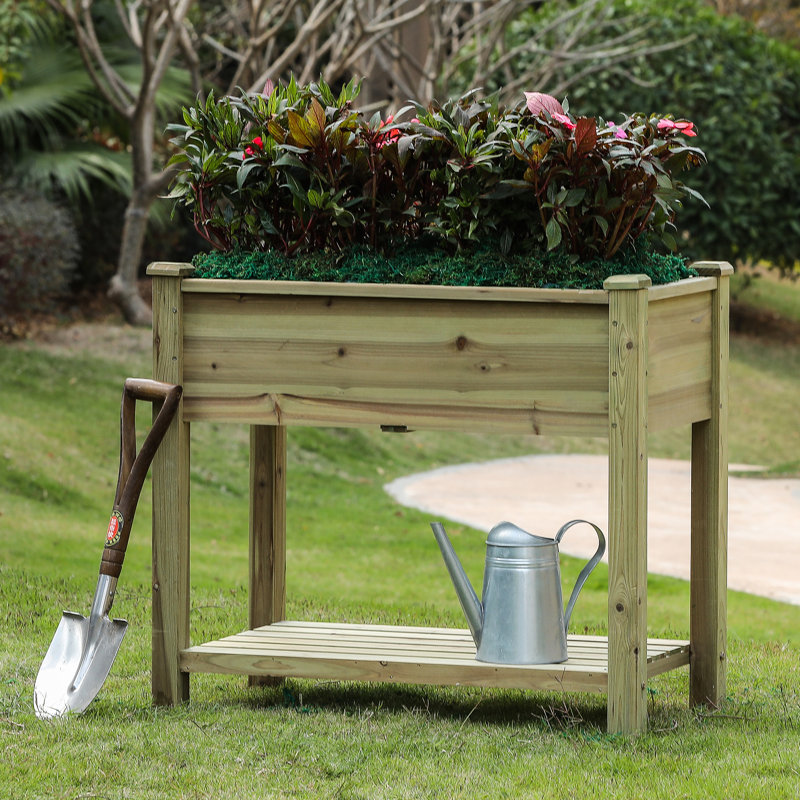Union Rustic Tod 3 Ft X 1 5 Ft Wood Raised Garden Reviews Wayfair Gardening in elevated raised beds is basically a hybrid gardening technique. wayfair com