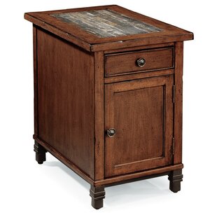 Kisha End Table With Storage By World Menagerie