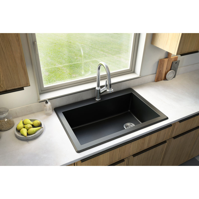 Karran 33 L X 22 W Drop In Kitchen Sink Reviews Wayfair