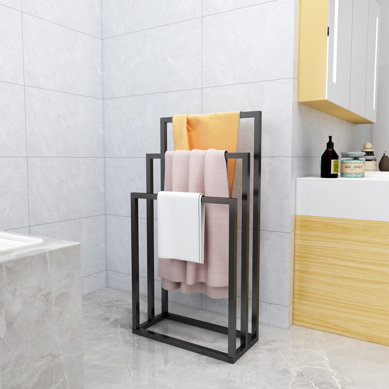 HOMERECOMMEND Bath Free Standing Towel Rack & Reviews ...