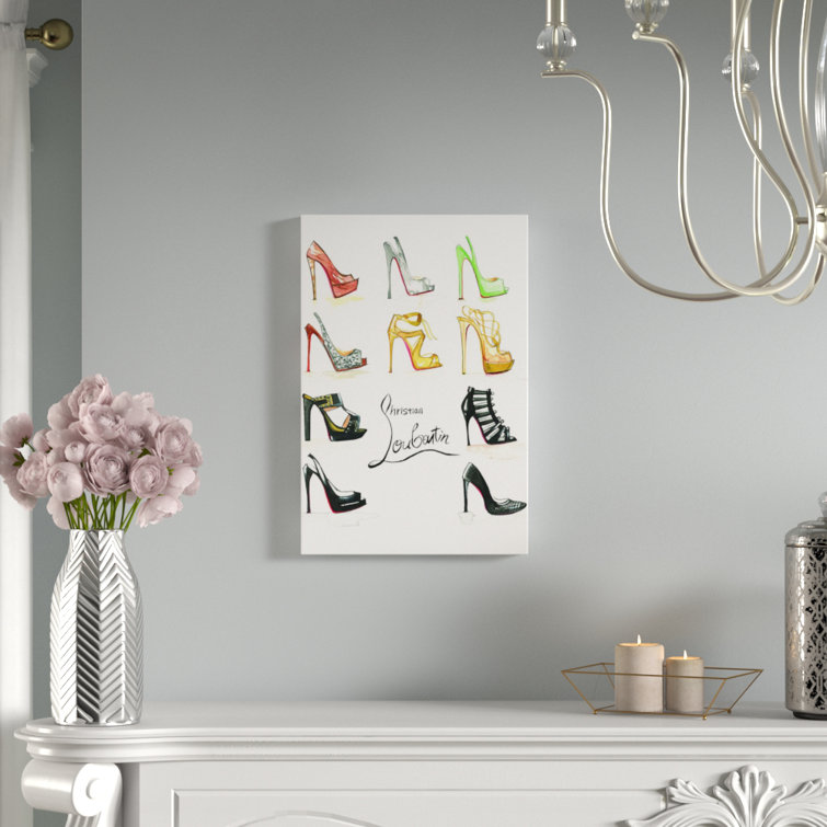 House Of Hampton Christian Louboutin Collection By Rongrong Devoe Gallery Wrapped Canvas Giclee On Canvas Wayfair