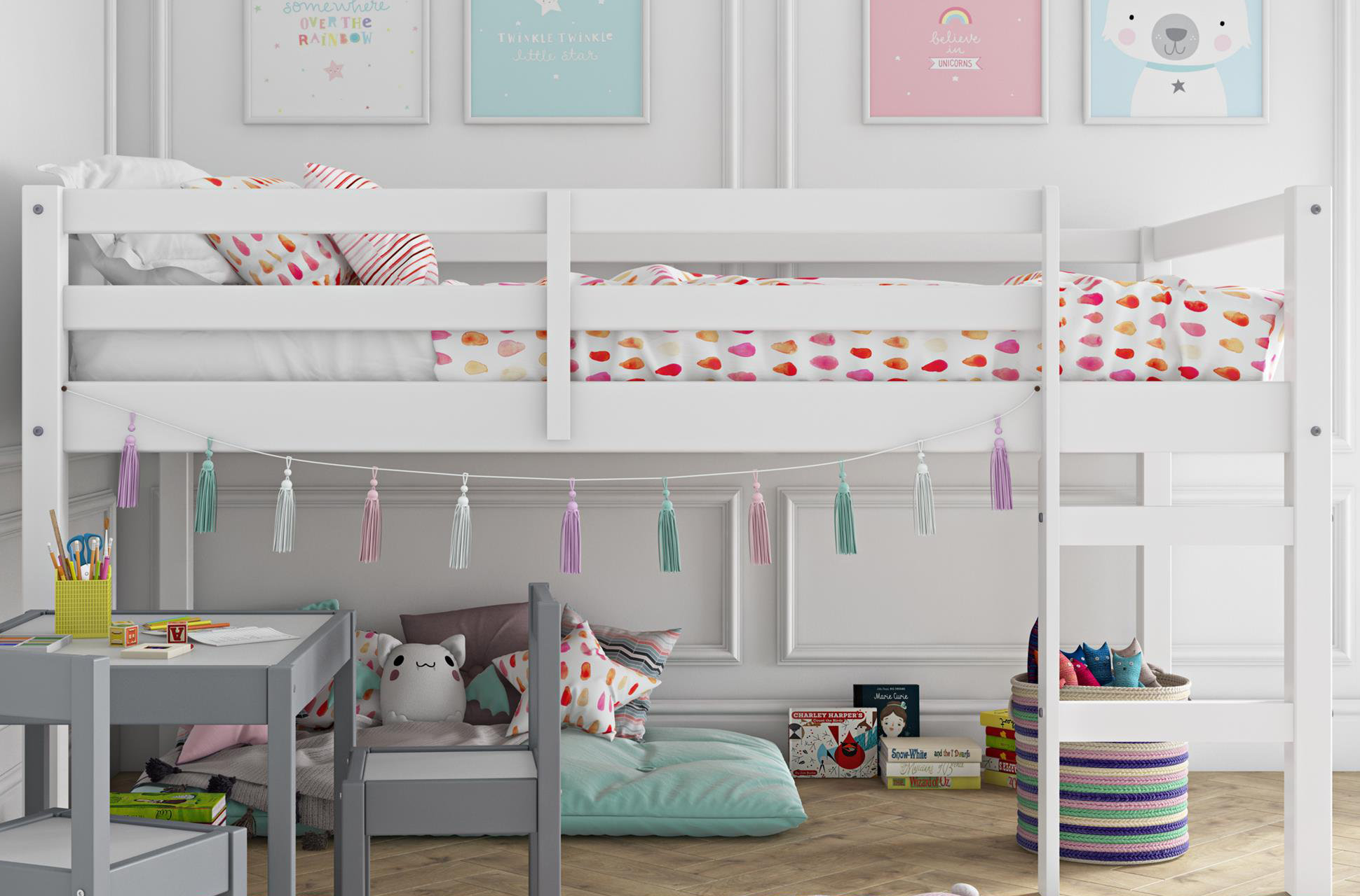 Harriet Bee Schlemmer Junior Twin Loft Bed Reviews Wayfair