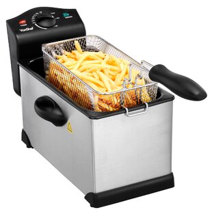 New 1l 2.5l 3l Electric Chip Fryer Deep Safe Basket Handles Fat Chips Fry Veg 
