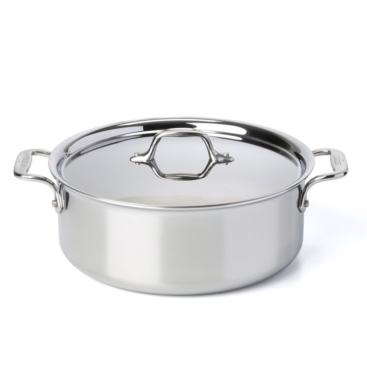 All-Clad D3™ Compact Stainless Steel Stock Pot with Lid ...